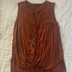 Ella Moss Terracotta Sleeveless Blouse